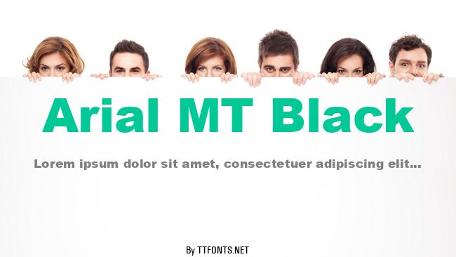 Arial MT Black example